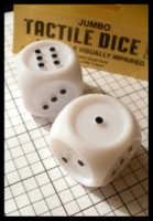 Dice : Dice - 6D - Tactile Dice Koplow Jumbo - Gen Con Aug 2011